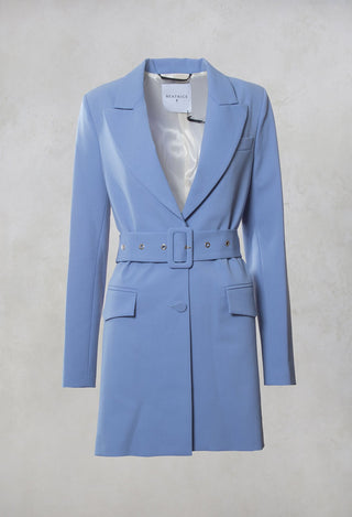 Longline Blazer in Hokusai Blue