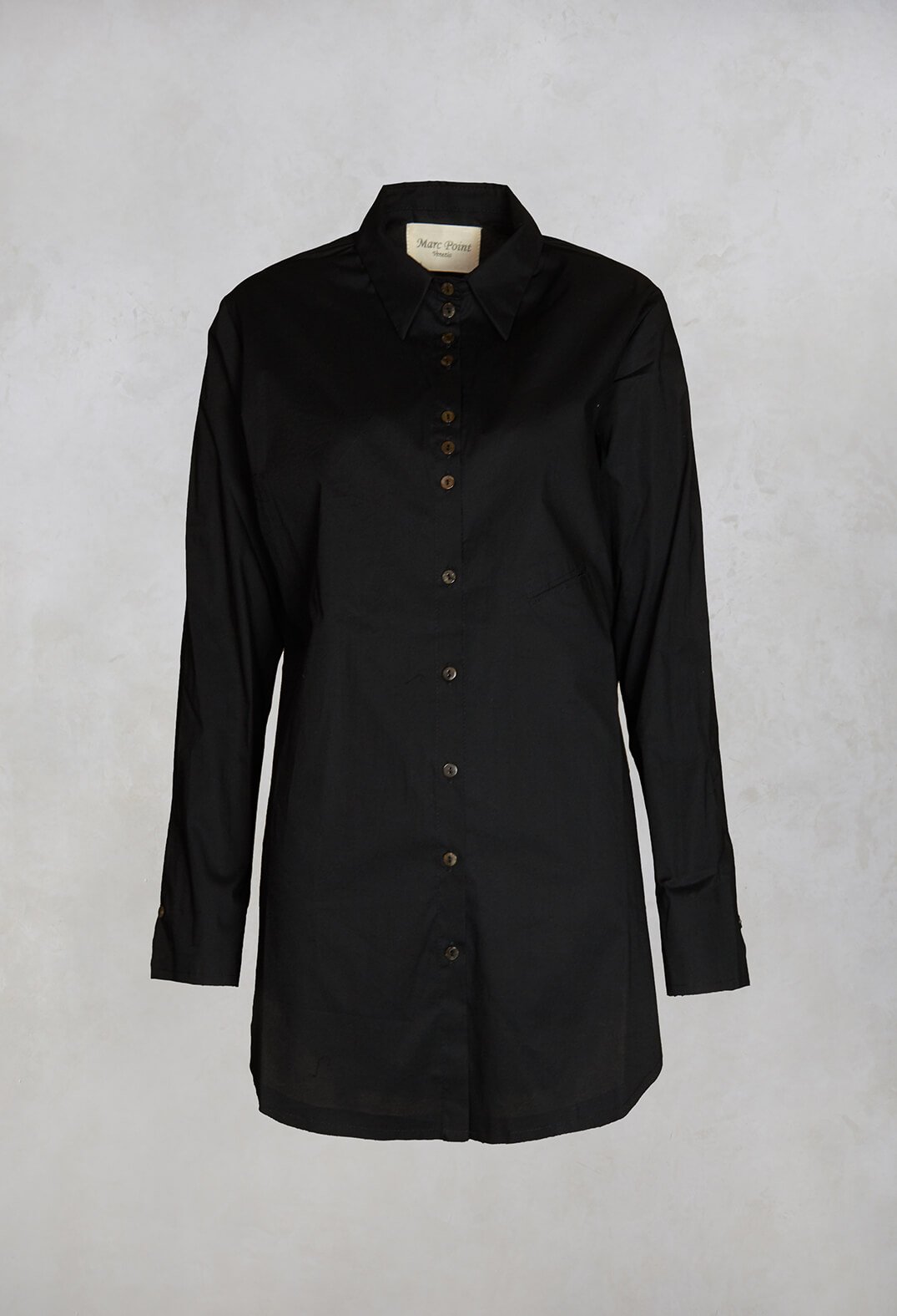 Longline Shirt in Black
