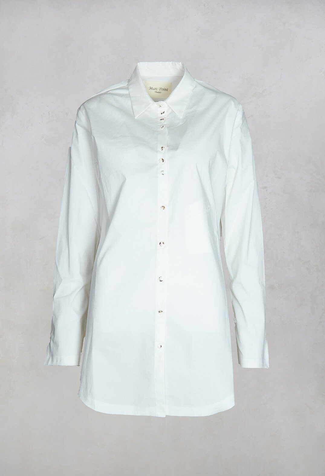 Longline Shirt in White
