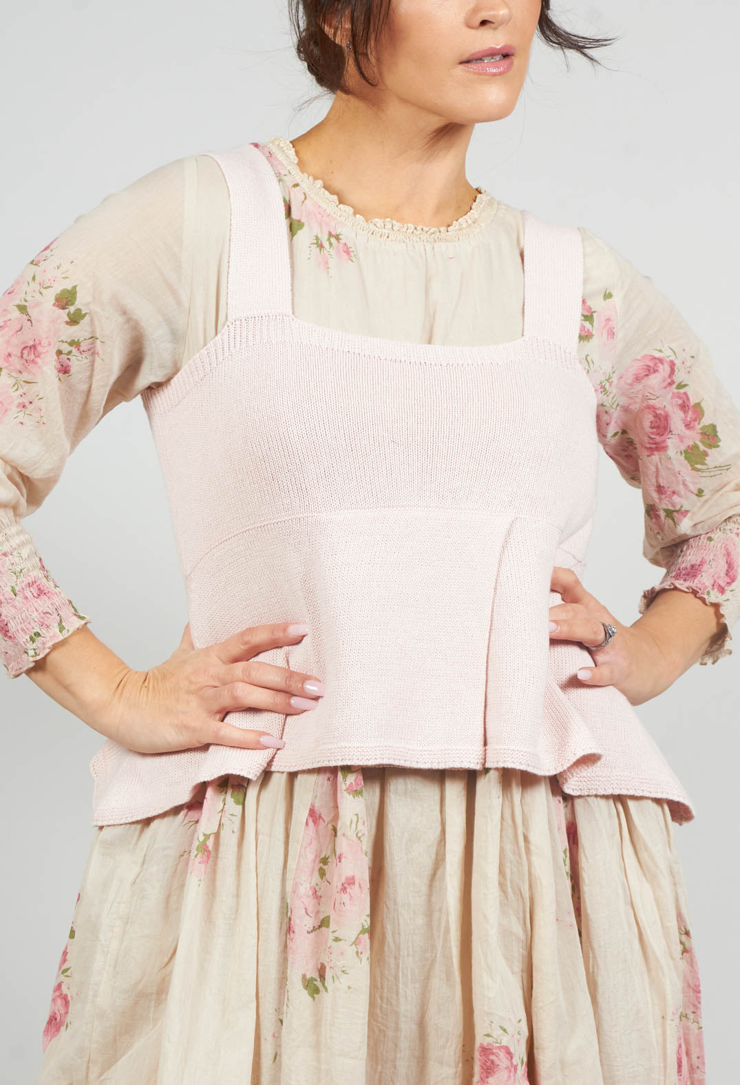 Lulu Top in Maille Rose
