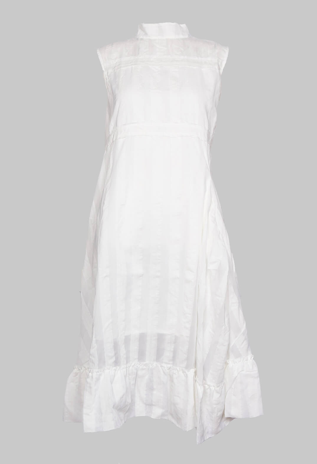 Mama Sleeveless Dress in White