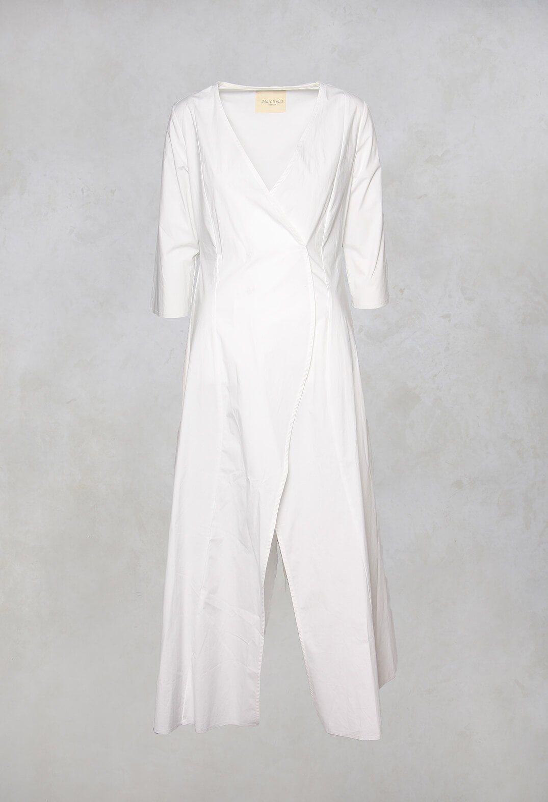 Maxi Double Breasted Overdress in White