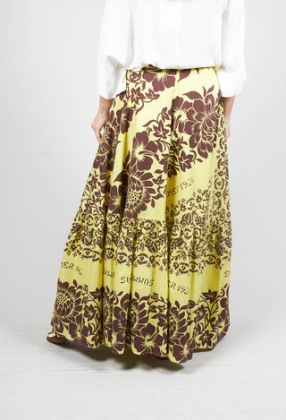 tahiti print maxi skirt 