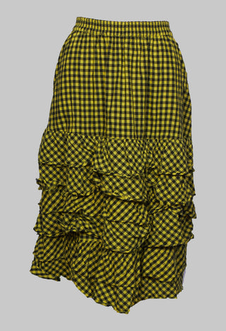 Mitteldeal Skirt in Ingwer Yellow and Black Check