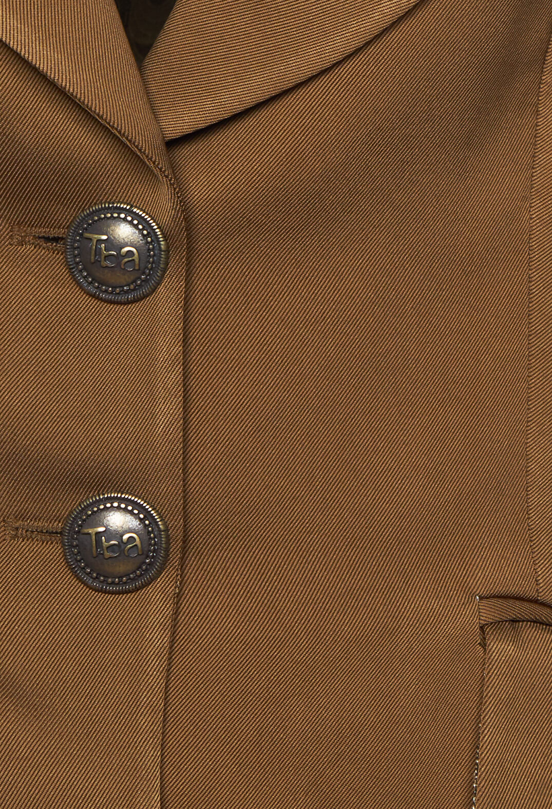Notched Lapel Blazer in Rust