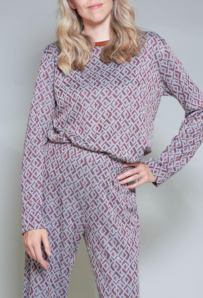 Round Neck Envelope Sweater in Amber