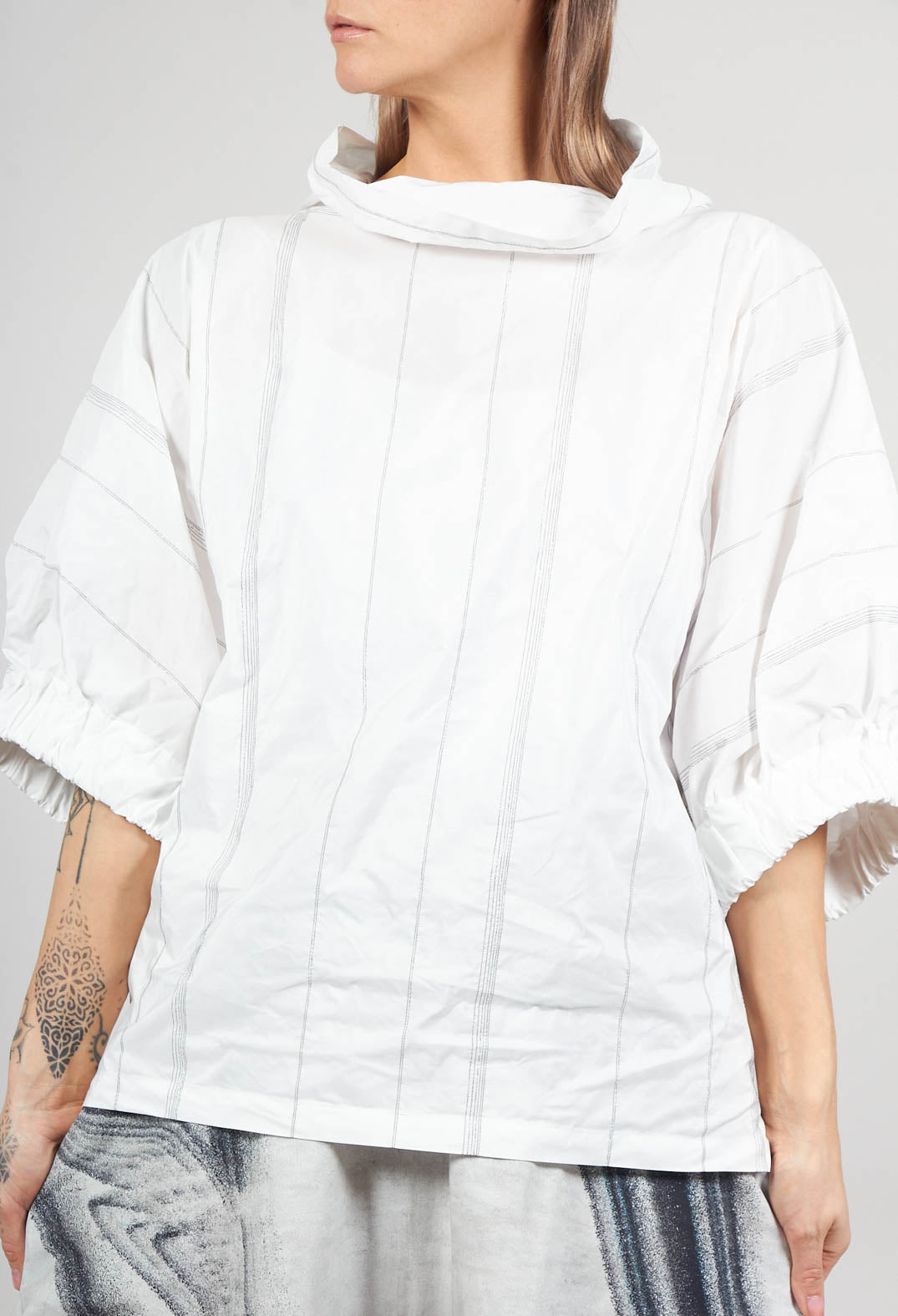 Oleg Shirt in White Black