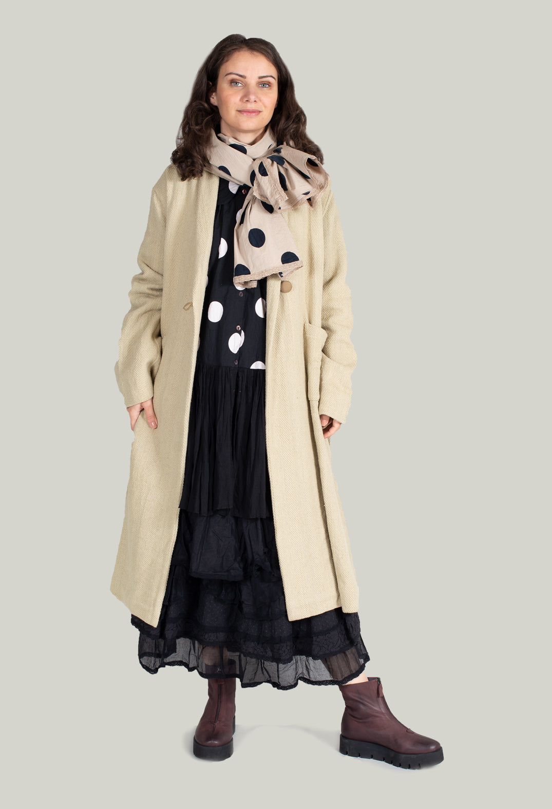 Veste Jeannette Coat in Coton Rustique