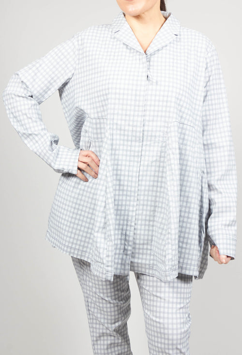 Oversized Lightweight Jacket in Water Check