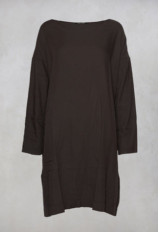 Oversized T-Dress in Moka