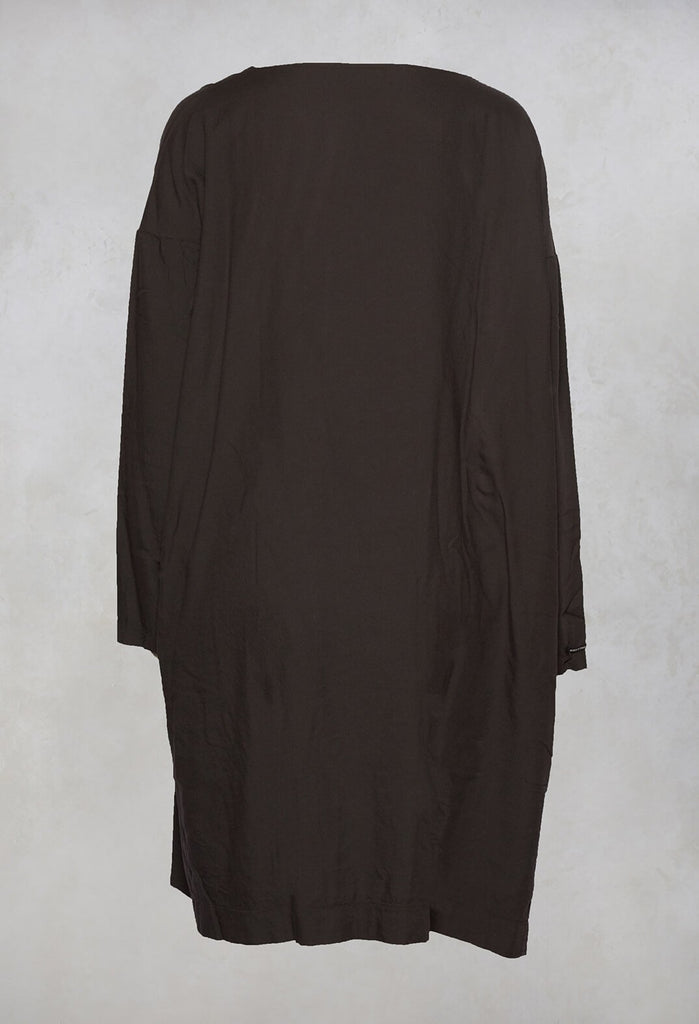 Oversized T-Dress in Moka