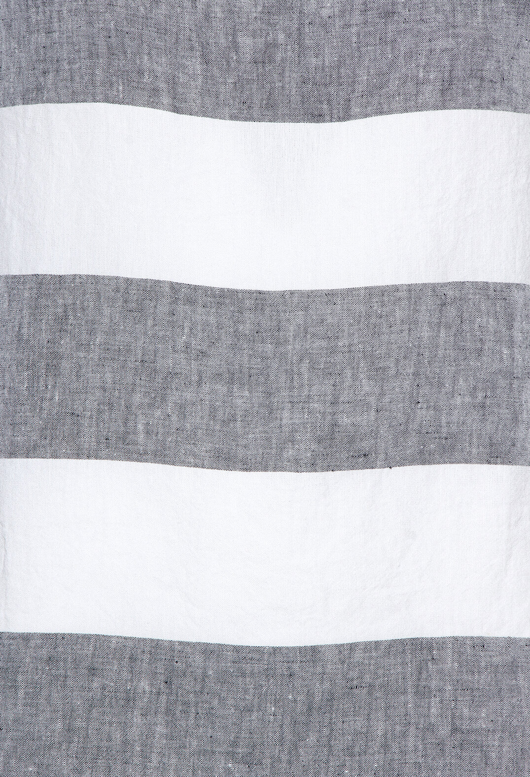 Striped Linen Blouse in Milk/Black