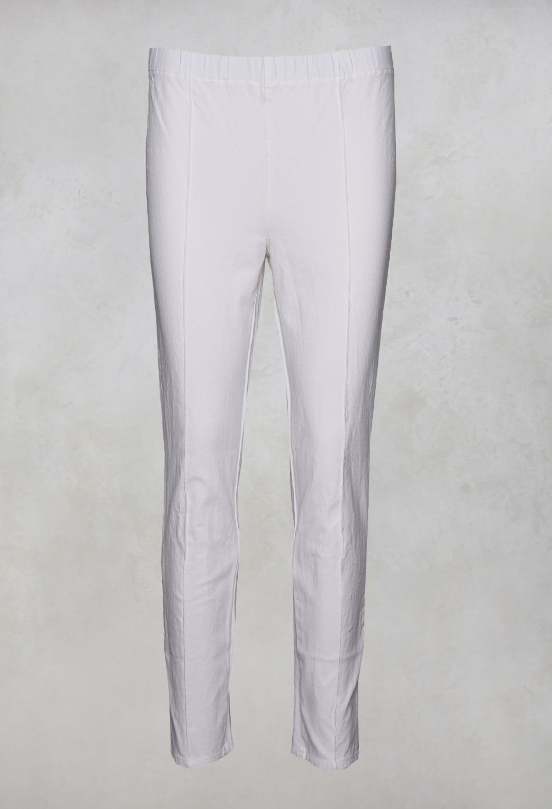 Paderbote Skinny Leg Trousers in Schnee White