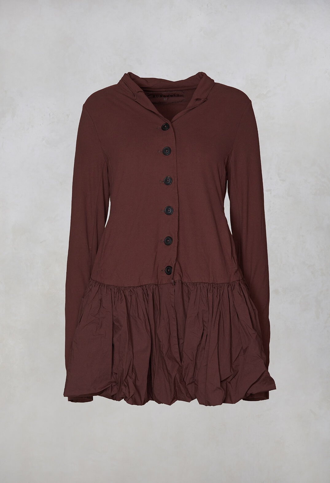 Peplum Jacket in Maple