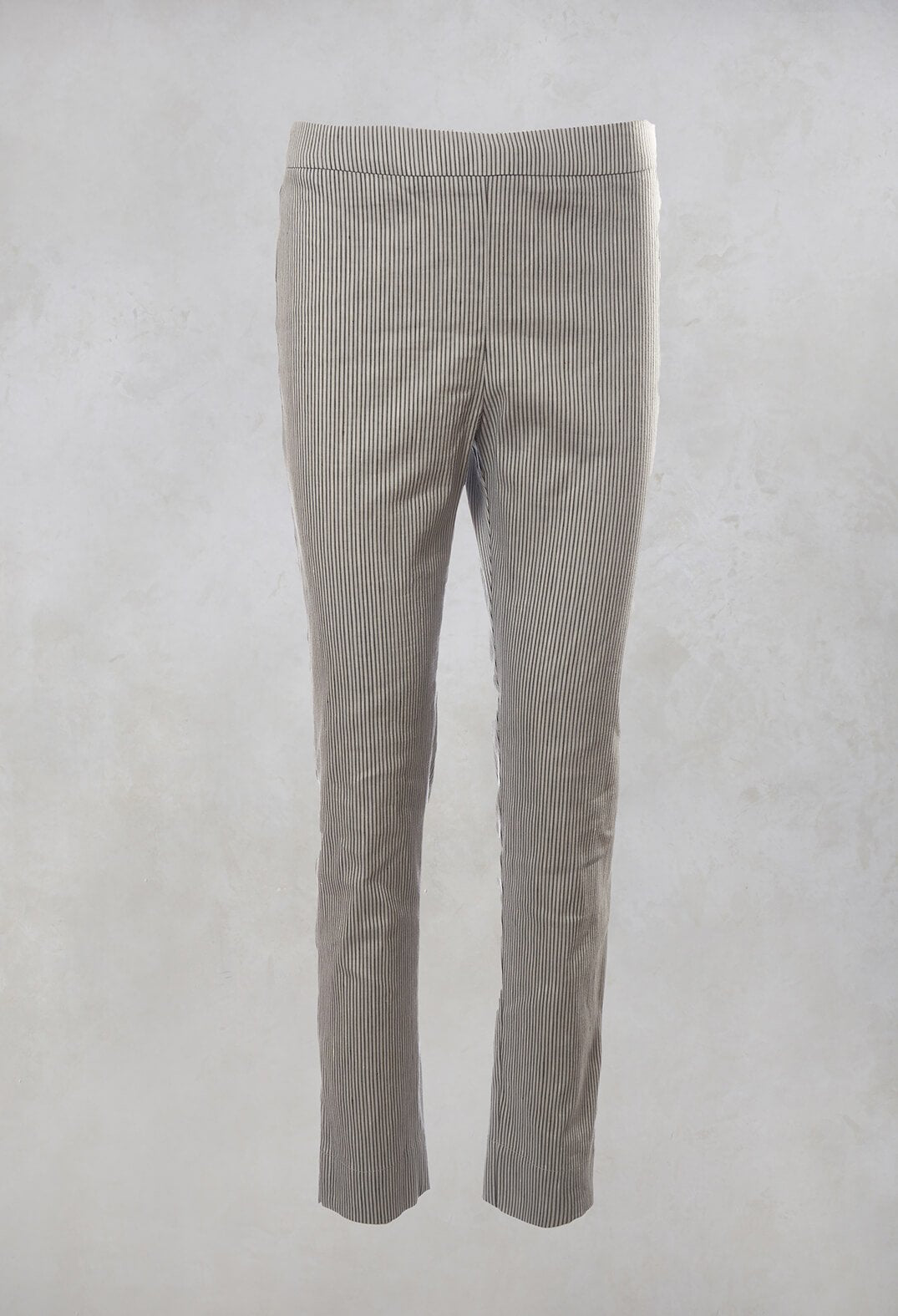 Pinstripe Trousers in Grey