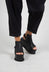 Platform Sole Sandal in Gasoline Nero