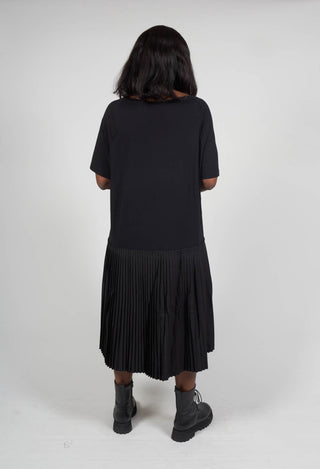 Pleated Dress in Black