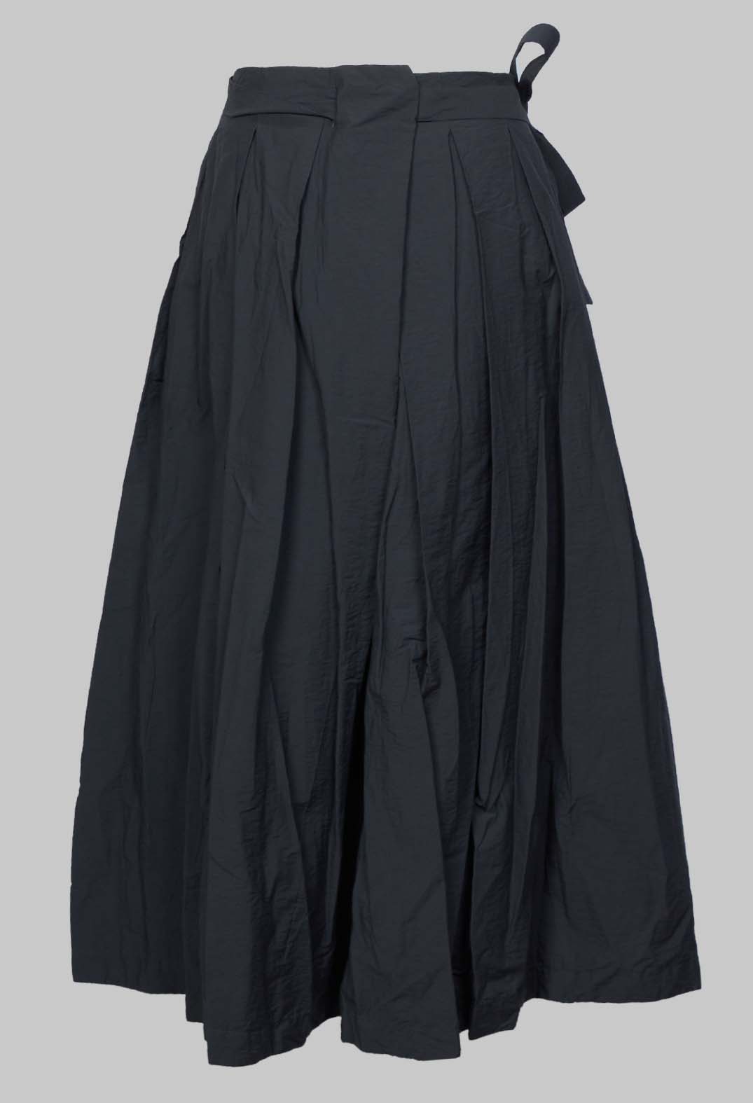 Pleated Nayati Skirt in Ardoise
