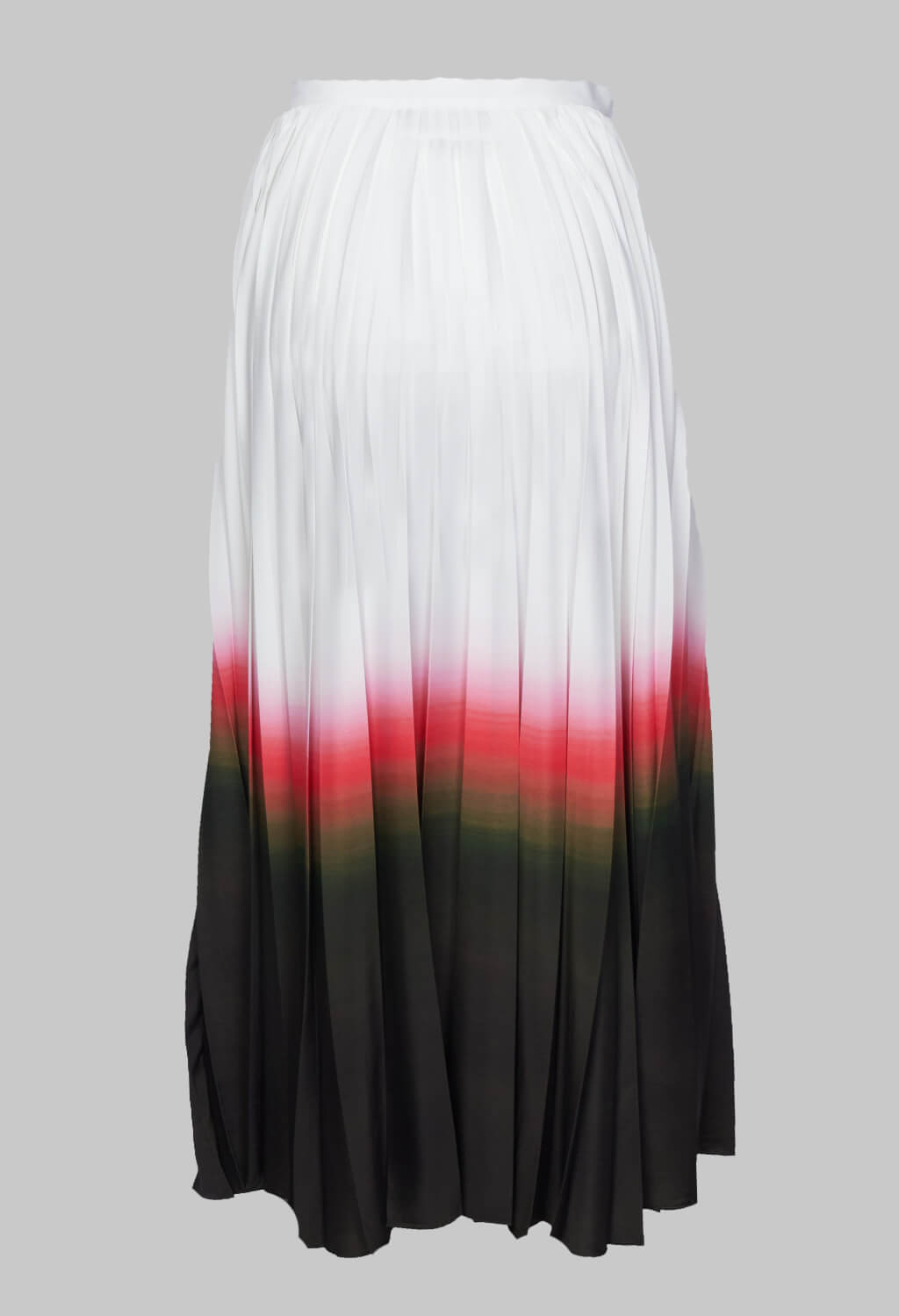 pleated skirt with faded hem line