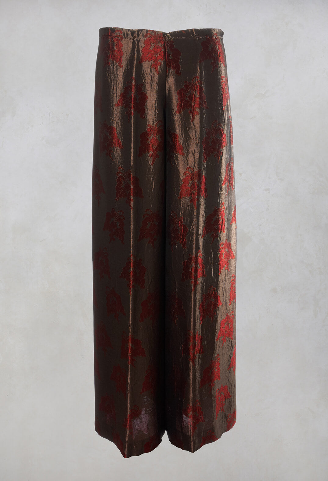 Printed Wide Leg Trousers in Moro