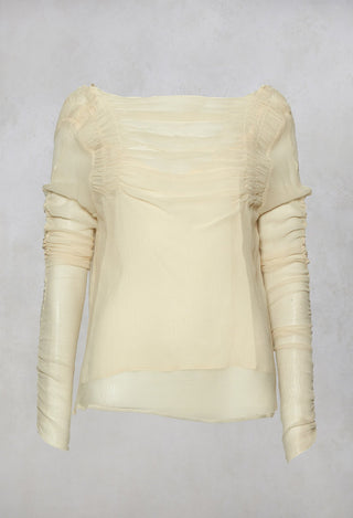 Blusa Queen Blouse in Natural