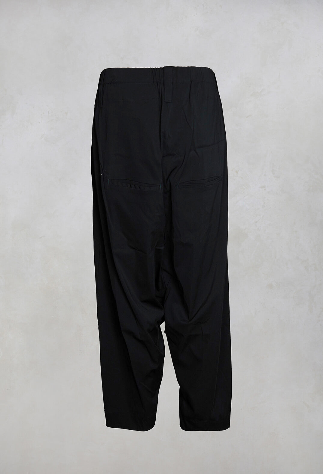 Ragborg Drop Crotch Trousers in Black