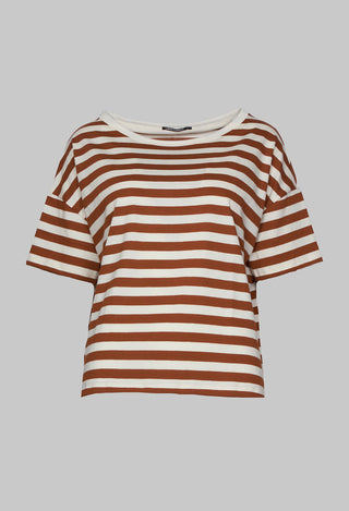 Riga Striped T Shirt in Dune