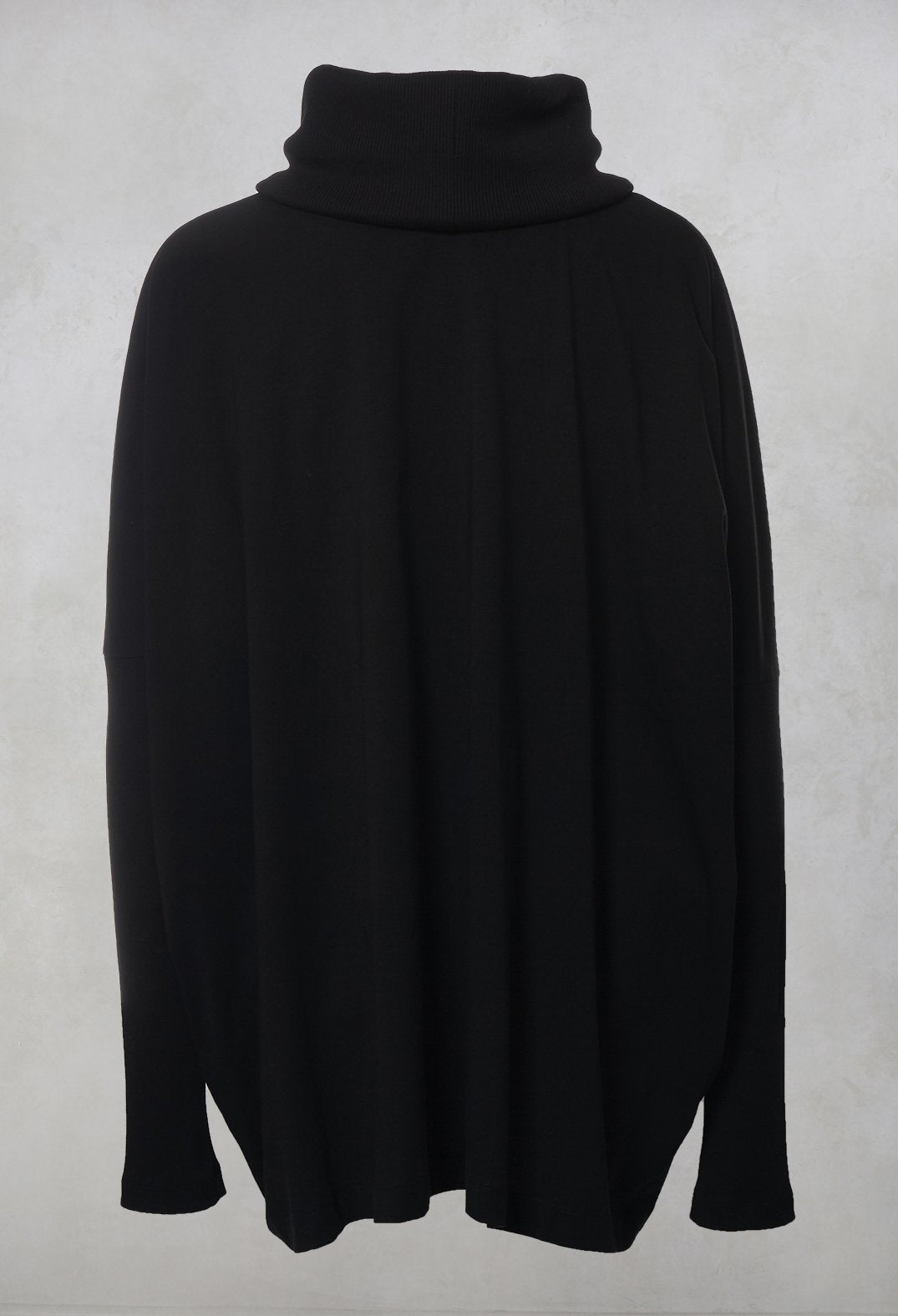 Roll Neck Top in Black