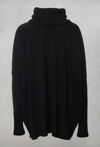 Roll Neck Top in Black