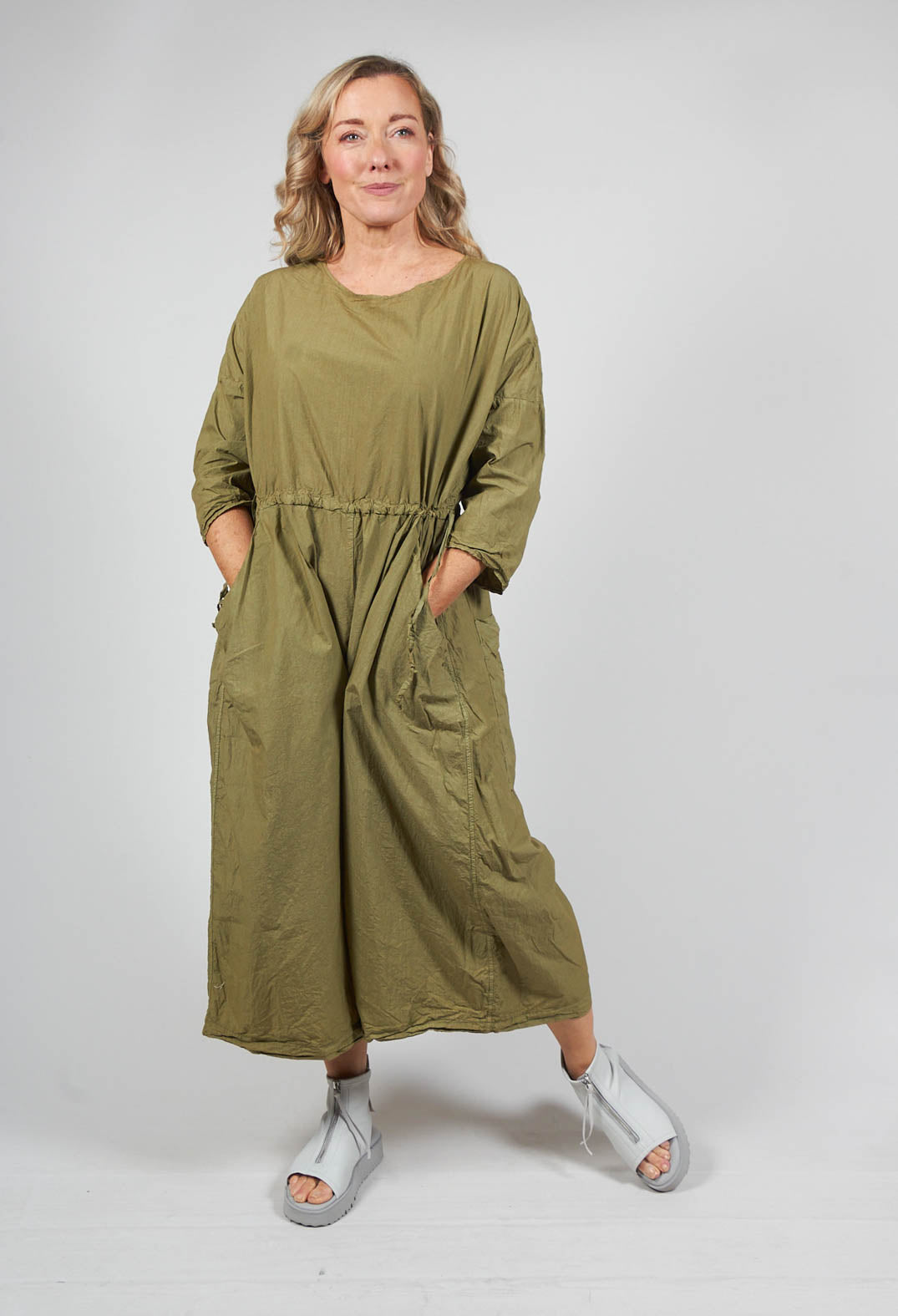 Round Neck Jumpsuit TC in Khaki