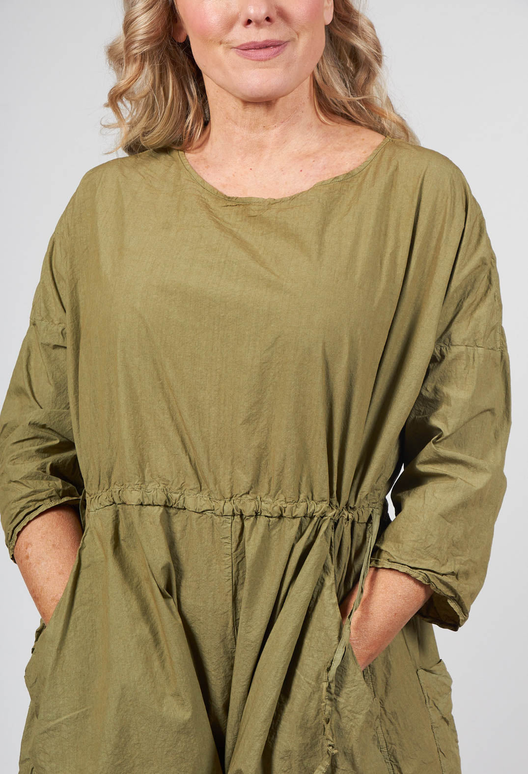 Round Neck Jumpsuit TC in Khaki