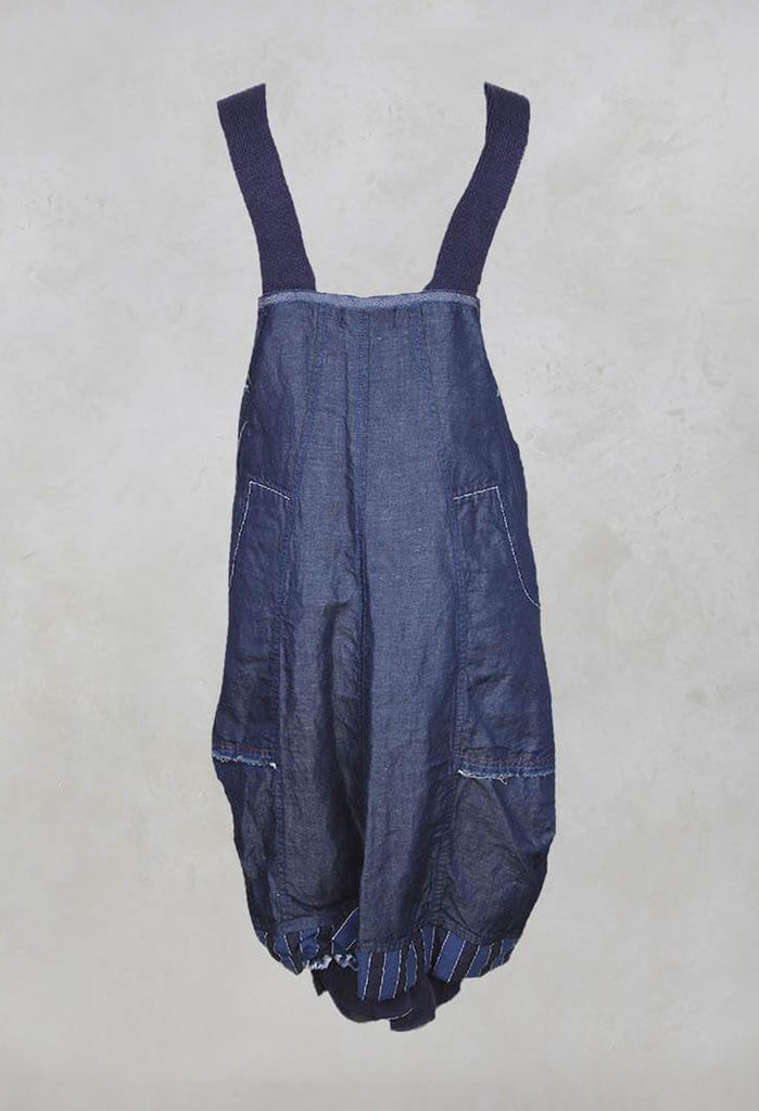 Summer Dress with Ruched Hemline in Blue
