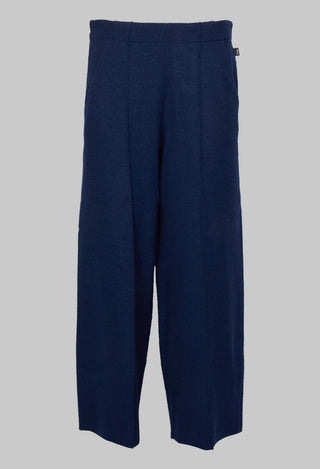 Sagar Wide Leg Trousers in Dark Blue