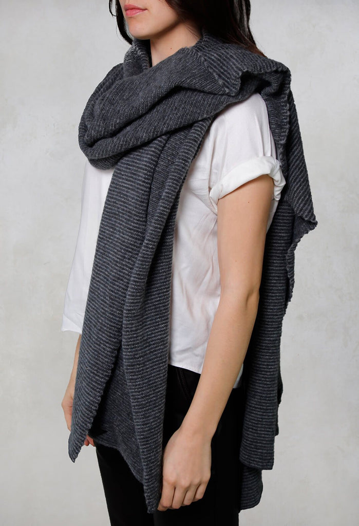 Oversized Scarf in Stripe