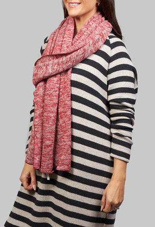 Scarf in Red and Beige