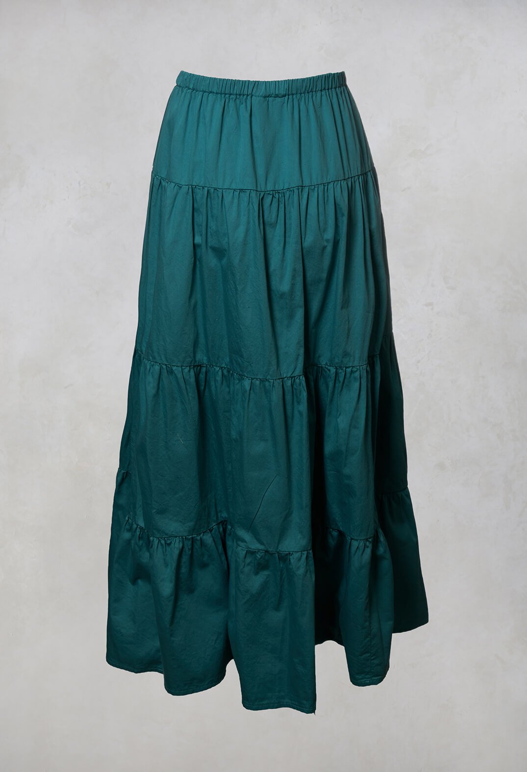 Sharm Maxi Gathered Skirt in Teal