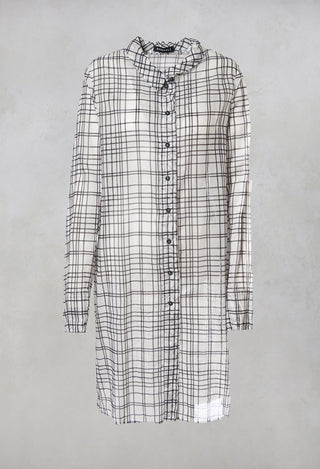 Shirt Dress in Blue Check