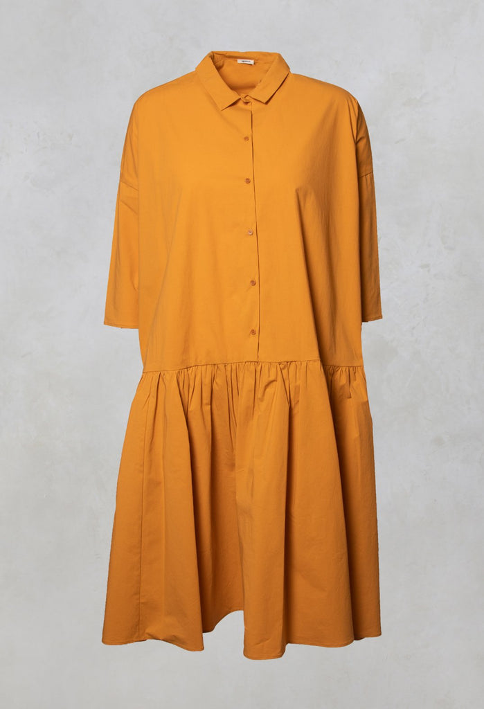 Shirt Dress in Pumpkin