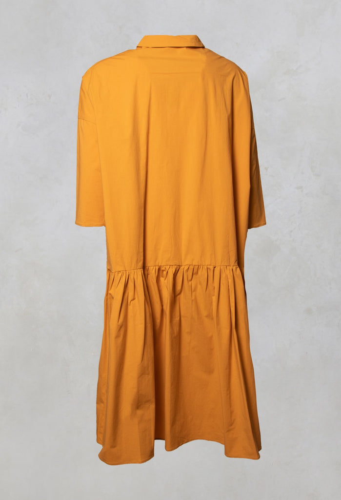Shirt Dress in Pumpkin