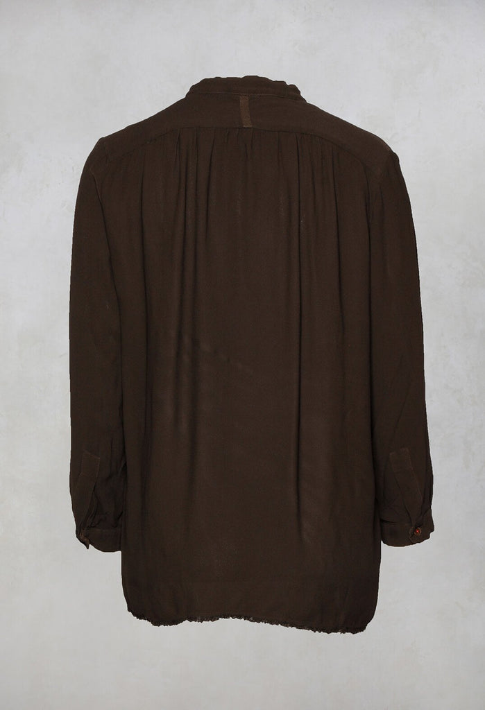 Long Sleeved Stefy Shirt in Brown
