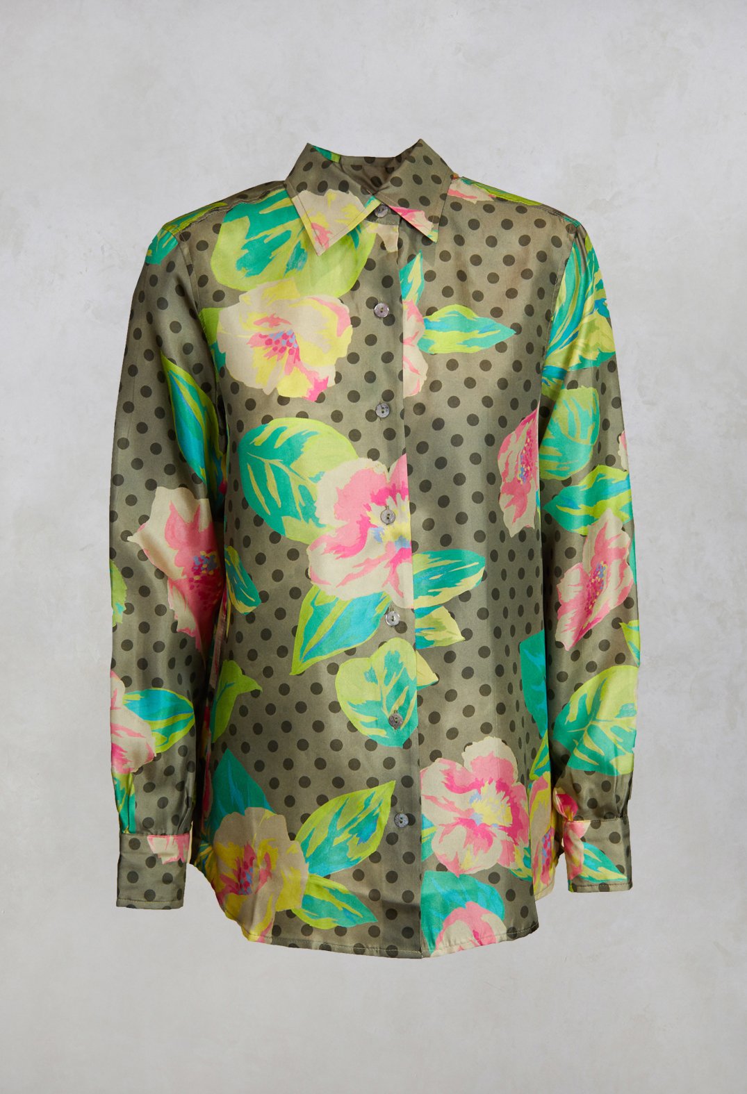 Shirt in Rosa / Verde