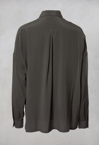 Silk Blouse in Antracite