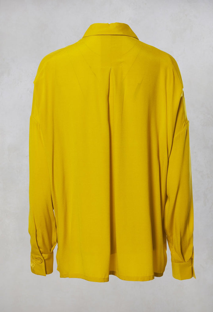 Silk Blouse in Senape Chiaro Flair