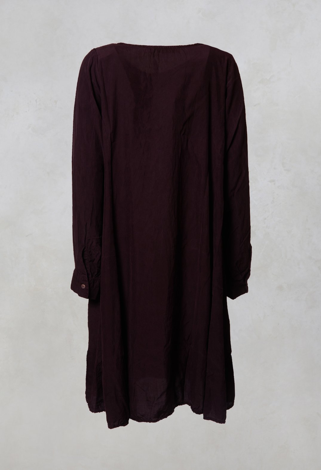 Silk Midi Dress in Drama