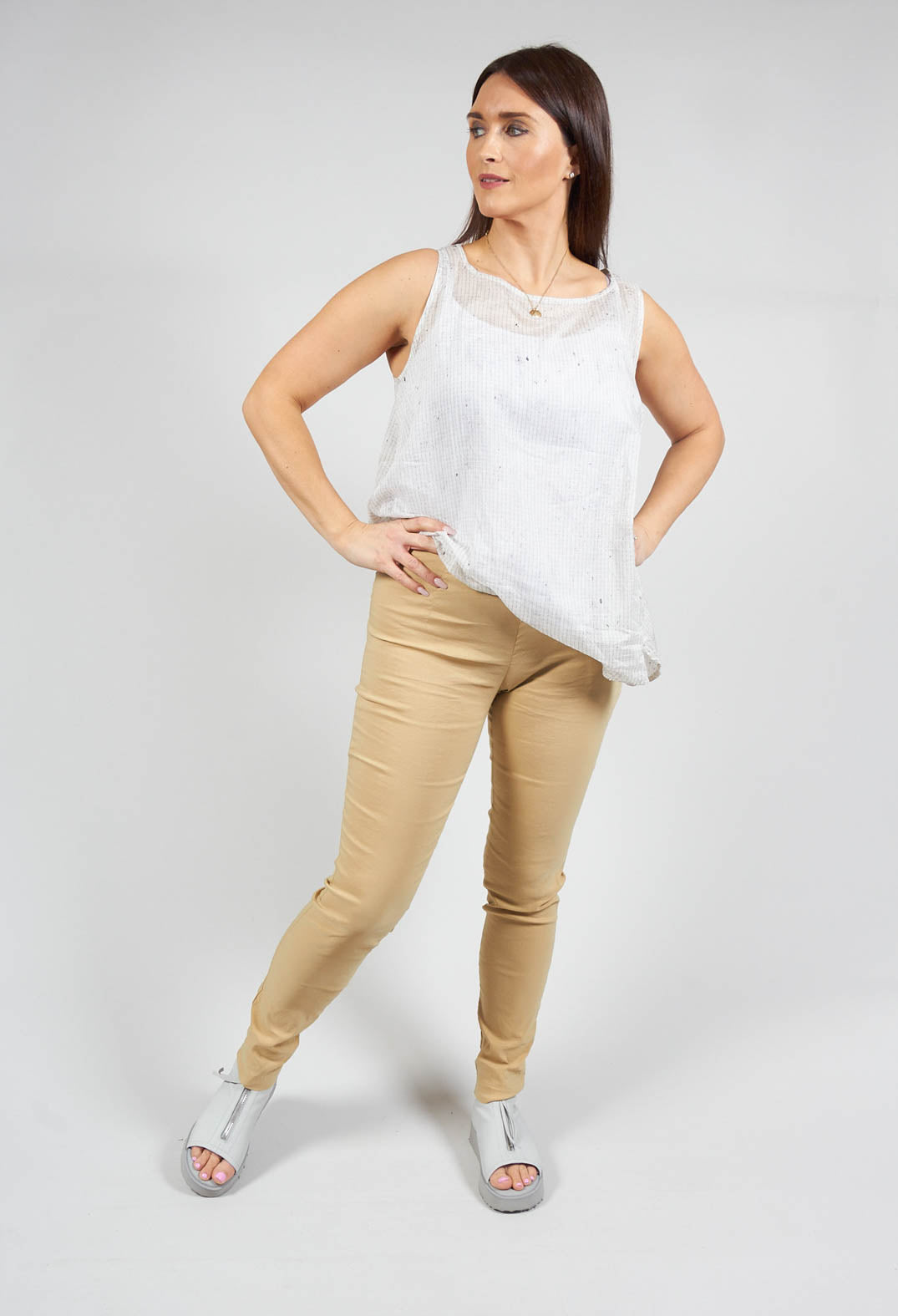 Skinny Fit Trousers in Corn