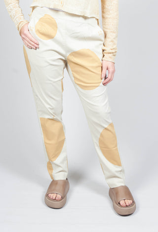 Skinny Fit Trousers with Pockets in Corn Print