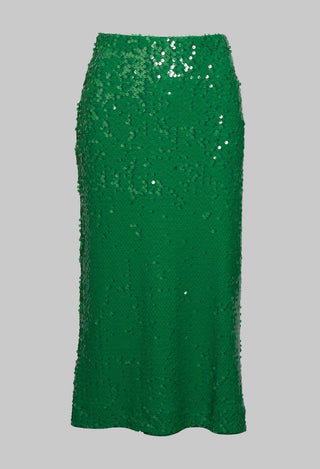 Skirt with Sequin Detail in Green