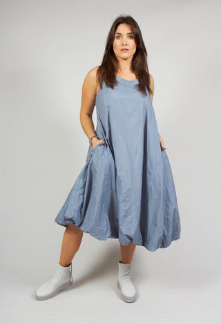Sleeveless A-Line Dress in Water