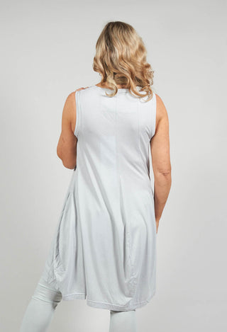 Sleeveless Jersey Dress in Ice