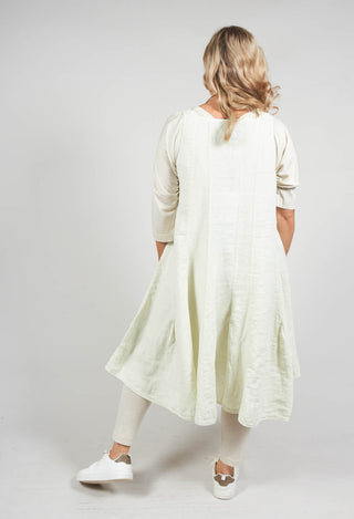 Sleeveless Linen Dress in Pearl